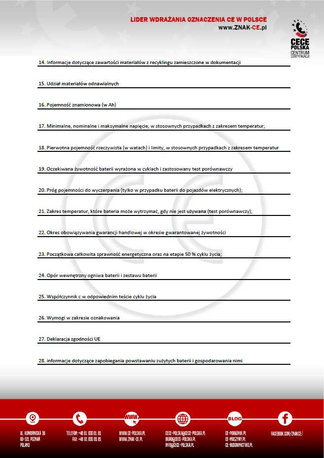 Paszport baterii 2023/1542 strona 2/4 - CE-polska.pl